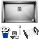 Ver imagem 1 de Cuba Quadrada Inox 304 Gourmet 75x45 Lixeira 5l e Acessórios - Ec347