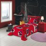Kit Infantil Ladybug Edredom + Jogo Cama Estampa Corrida Lepper - 1