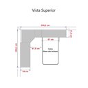 Ver imagem 5 de Guarda Roupa Dormitório Modulado Alpes Solteiro Espelho Porta Correr - Luciane M01e:branco