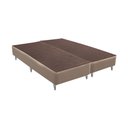 Ver imagem 1 de Base Sommier Linho Bege Queen (158x198x23) - Revestida em Linho - Ortobom