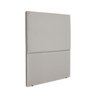 Cabeceira Estofada Solteiro Luna 90cm Suede Cinza Claro - 3