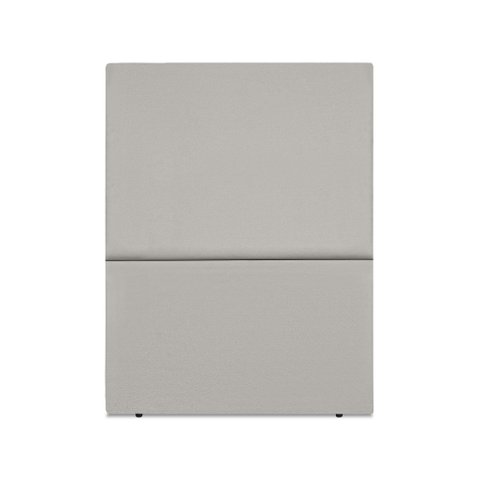 Cabeceira Estofada Solteiro Luna 90cm Suede Cinza Claro