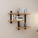 Ver imagem 3 de Nicho Retangular 100% Mdf Industrial F35 Freijó/preto - Dalla Costa