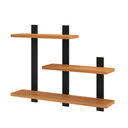 Ver imagem 2 de Nicho Retangular 100% Mdf Industrial F35 Freijó/preto - Dalla Costa