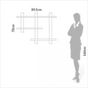 Ver imagem 5 de Nicho Retangular 100% Mdf Industrial F35 Freijó/preto - Dalla Costa