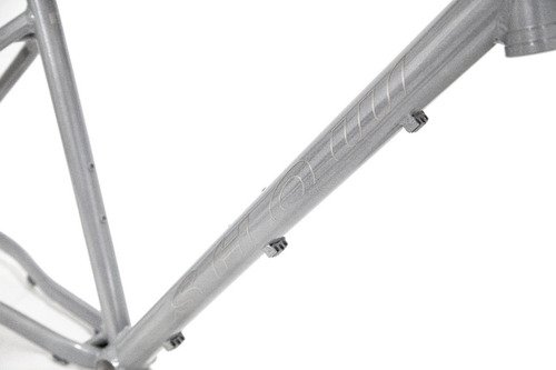 Quadro e Garfo Gravel Show 2023 Aro 700 Cinza Prata Alumínio - 2