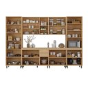 Ver imagem 4 de Cozinha Completa 100% MDF 6 Peças com Espaço para Micro-ondas e Tampo 340cm Aura Luciane Móveis