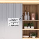 Ver imagem 7 de Cozinha Completa 100% MDF 6 Peças com Espaço para Micro-ondas e Tampo 340cm Aura Luciane Móveis