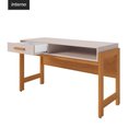 Ver imagem 4 de Escrivaninha/Mesa Escritório com 1 Gaveta e Nicho 135cm Multimóveis Crjcm-ESC001 Cinamomo/Off