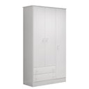 Ver imagem 2 de Dormitório Infantil Doce Sonho 3 Portas, Cômoda 1 Porta e Berço Mini Cama Branco - Qmovi