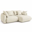 Ver imagem 2 de Sofá Cama Modular Orgânico Retrátil 4 Lugares com Almofadas 240cm Malibu