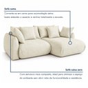 Ver imagem 7 de Sofá Cama Modular Orgânico Retrátil 4 Lugares com Almofadas 240cm Malibu