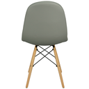Ver imagem 5 de Kit 2 Cadeiras Estofadas Charles Eames Eiffel Botonê com Pés de Madeira Clara Cinza Médio