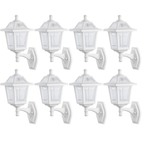 Kit 8 Arandelas Clássicas Parede Ravena E27 Dital Externas Jardins Garagens Fachadas Entradas