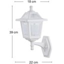 Ver imagem 4 de Kit 8 Arandelas Clássicas Parede Ravena E27 Dital Externas Jardins Garagens Fachadas Entradas