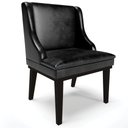 Ver imagem 6 de Kit 2 Cadeiras Decorativas Sala de Jantar Base Fixa de Madeira Firenze Pu Preto Brilho G19 - Gran Be