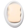 Saboneteira Porta Sabonete Banheiro Oval Luxo 12,5cm em Cimento - Branco - 2