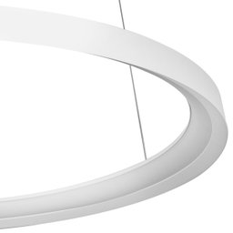 Pendente Led Metal Aluminio Branco 60w 3000k Giro - 3