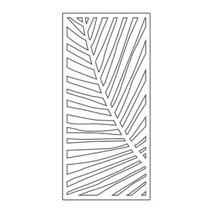 Painel Vazado Divisória Mdf Honolulu Branco - 0,60x2,40m