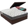 Cama Box Baú e Colchão Iso100 Espuma D33 Viúvo Ortobom: Marrom - 1