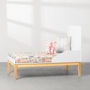 Ver imagem 3 de Kit Quarto Theo com Pés Square Natural - Berço + Cômoda 3 Gavetas e 1 Porta + Guarda-Roupa 2 Portas