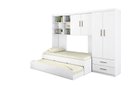 Ver imagem 1 de Jogo de Quarto Chiara 4 Peças - Roupeiro 2 portas, Módulo Aéreo e Cama com Auxiliar - Phoenix Baby