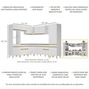 Ver imagem 4 de Cozinha Completa de Canto Veneza GW Multimóveis MP2046 com Armário e Balcão Branca