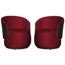 Ver imagem 1 de Kit 2 Poltronas para Recepção Decoração Sala Confortável - Veludo - Sv Decor:vermelho