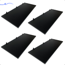 Ver imagem 2 de Kit 4 Prateleira Preta 70X30 + Suporte Flutuante Mdf  Organizadora Decoração Cozinha Banheiro Sala