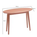 Ver imagem 3 de Aparador Oval Madeira Maciça 60cm X 120cm Vertice Ecograndis Natural