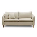 Ver imagem 2 de Sofá Pequeno Namoradeira 2 Lugares 1,44m Living Kassia Linho Bege Lansofbr