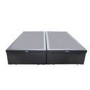 Ver imagem 2 de Cama Box Baú Casal Bipartido Corino Cinza 42x138x188
