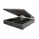 Ver imagem 1 de Cama Box Baú Casal Bipartido Corino Cinza 42x138x188