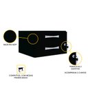 Ver imagem 2 de GAVETEIRO AÉREO 2 GAVETAS PANDIN MAXXI - PRETO MXG02