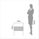 Ver imagem 4 de Mesa Cabeceira Tela Sintetica c/ 1 Gav - Carvalho Rose