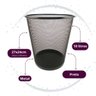Cesto Lixeira Preto 10l - 3