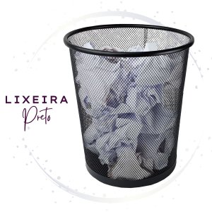 Cesto Lixeira Preto 10l