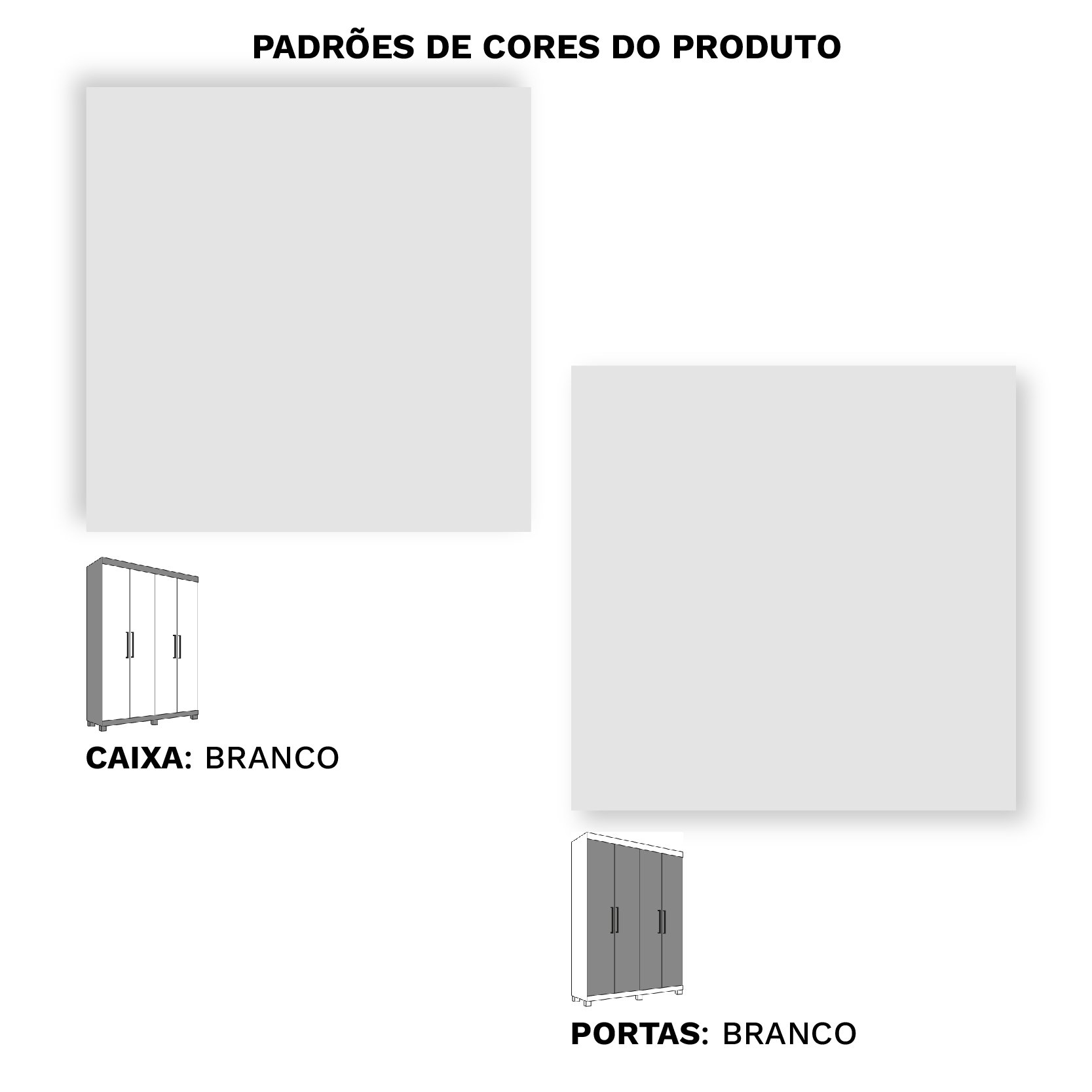 Guarda Roupa Solteiro 4 Portas 100% em MDF Juparanã Rimo - Branco - 6