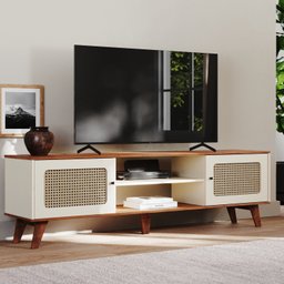 Rack para Tv até 55 Polegadas Erice com 2 Porta e Pés Babus - 1