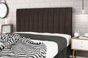 Ver imagem 1 de Cabeceira Casal Jbe Moveis Camboriú Cinza144cm Para Cama Box 138cm Decoração Quarto - Marrom