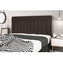 Ver imagem 1 de Cabeceira Casal Jbe Moveis Camboriú Cinza144cm Para Cama Box 138cm Decoração Quarto - Marrom