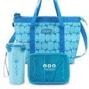 Ver imagem 1 de Conjunto de Bolsa Térmica com Marmite e Garrafa Elementos Azul