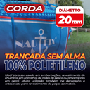 Ver imagem 2 de Corda Trançada Pe Virgem S/alma C/aprox. 95 Metros - Azul 20mm