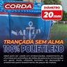 Corda Trançada Pe Virgem S/alma C/aprox. 95 Metros - Azul 20mm - 2