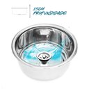 Ver imagem 4 de [aço 304] Cuba Redonda Inox para Clínicas e Centros Médicos 30x15cm