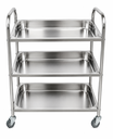Ver imagem 1 de Carro Auxiliar em Aço Inox 45x88x93 cm Haut 3 Planos