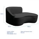 Ver imagem 4 de Kit Divã Recamier Orgânico Marrocos 180cm Lado Direito e 1 Poltronas Amore Linho
