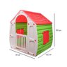 Casinha de Brinquedo Infantil Playground Grande Magic House com Porta e Janela Vermelha/verde - 6