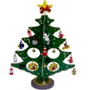 Ver imagem 1 de Mini Arvore de Natal Enfeite 24 pcs Natalino Madeira Bonecos (919)