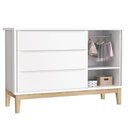 Ver imagem 6 de Quarto de Bebê Classic 3 Portas com Colchão Branco Pés Madeira Natural - Reller